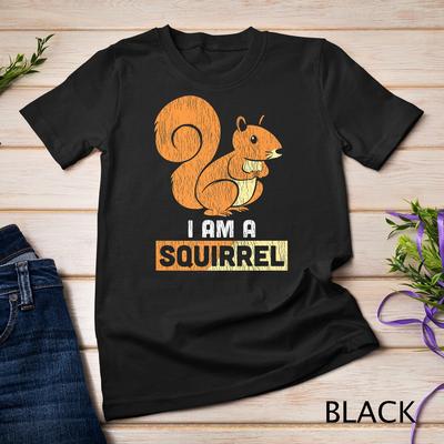 Retro I Am A Squirrel Funny Adults Squirrel Costume Premium Unisex T-Shirt Mens Womens Tees Top