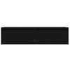 TV Stand with LED Lights Black Oak Effect 100x35.5x25 Cm