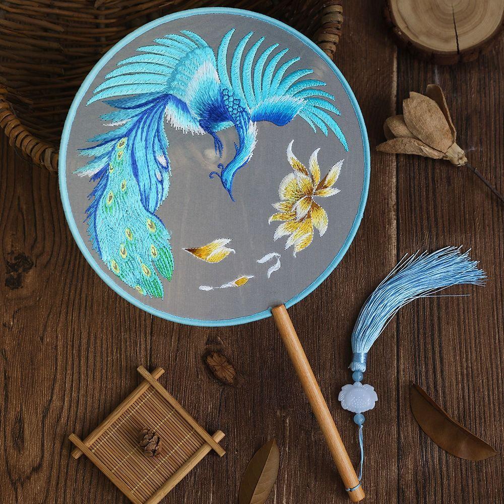 Cute Panda Chinese Ancient Style Round Fan Creative Hanfu Tuan Fan  Hanfu Animation Accessories