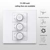 86 Typ Decken-Universalventilator-Einstellung Stufenloser Geschwindigkeitsregler 15W-200W Lüfterschalter Wandpaneel 220V Weiß Regler-Gouverneur