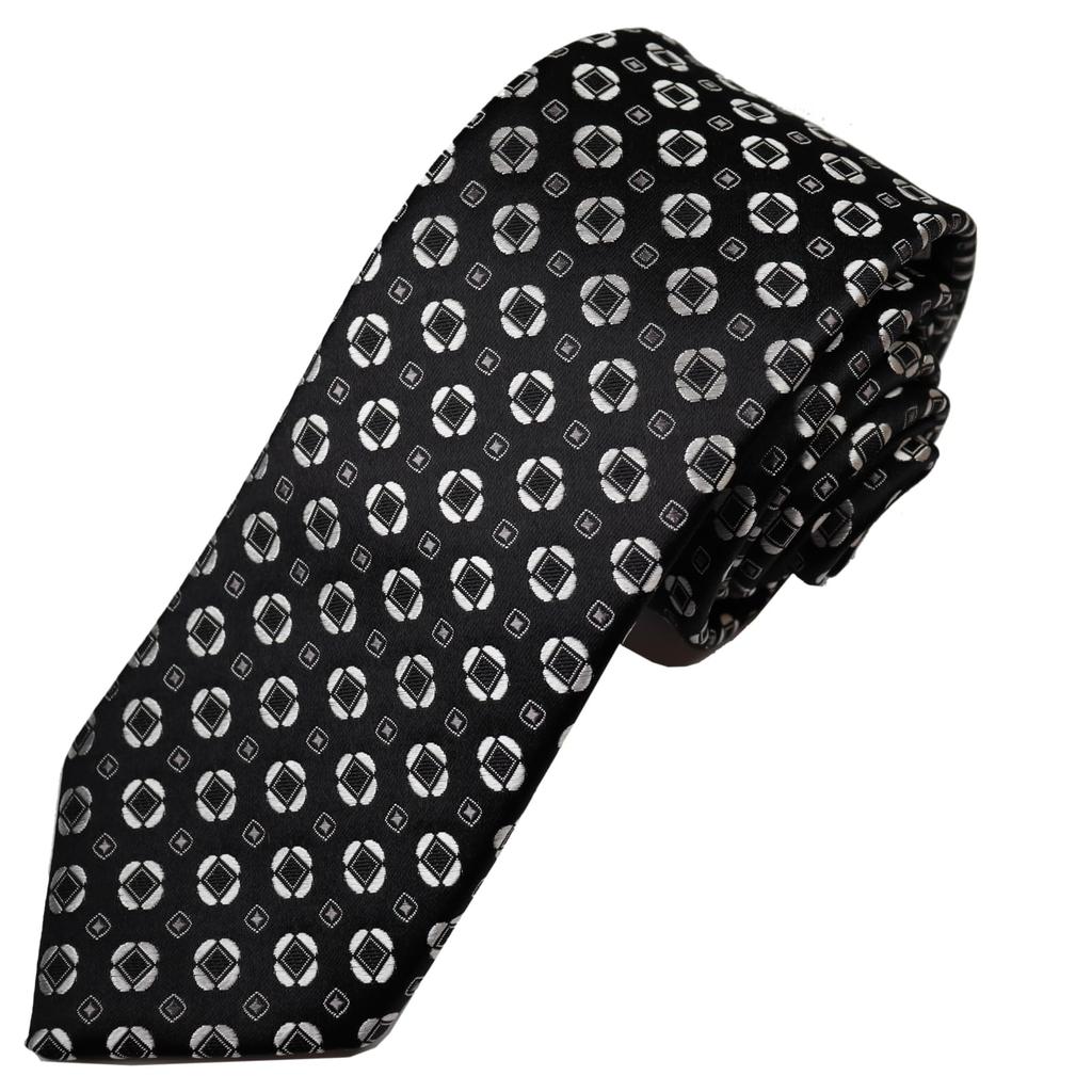 Michiko London Bonded Fabric with Lining for Made In KOSHINO Brand Komon Wrinkle-Resistant Volume, Japan, Necktie, Pattern, 100% Silk, Unisex, MKJ-042