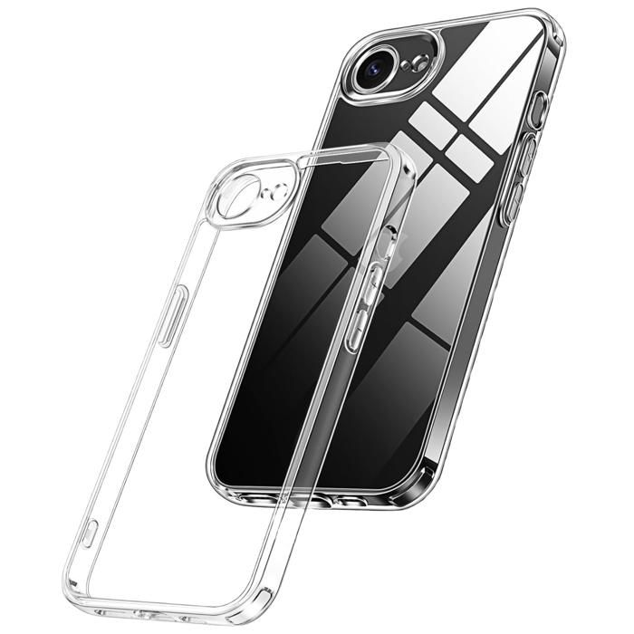 Coque pour iPhone 16e - Phonillico® - Silicone Gel TPU - Protection Souple - Ultra Mince - Transparent