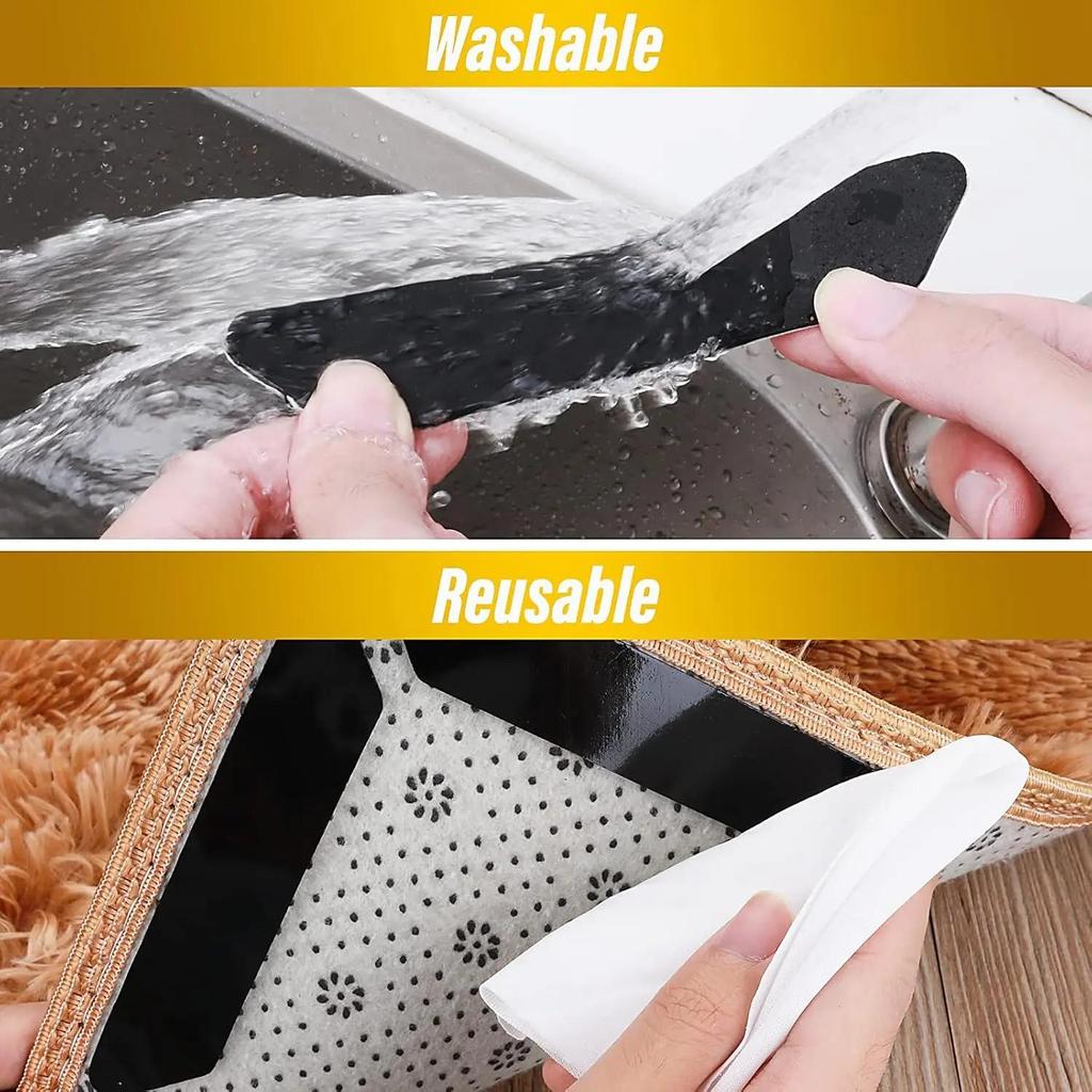 Carpet Non-slip Reusable Stickers Washable Anti Curling Carpet Patches Fixed Pad Floor Rug Mat Grip Stoppers Tapes