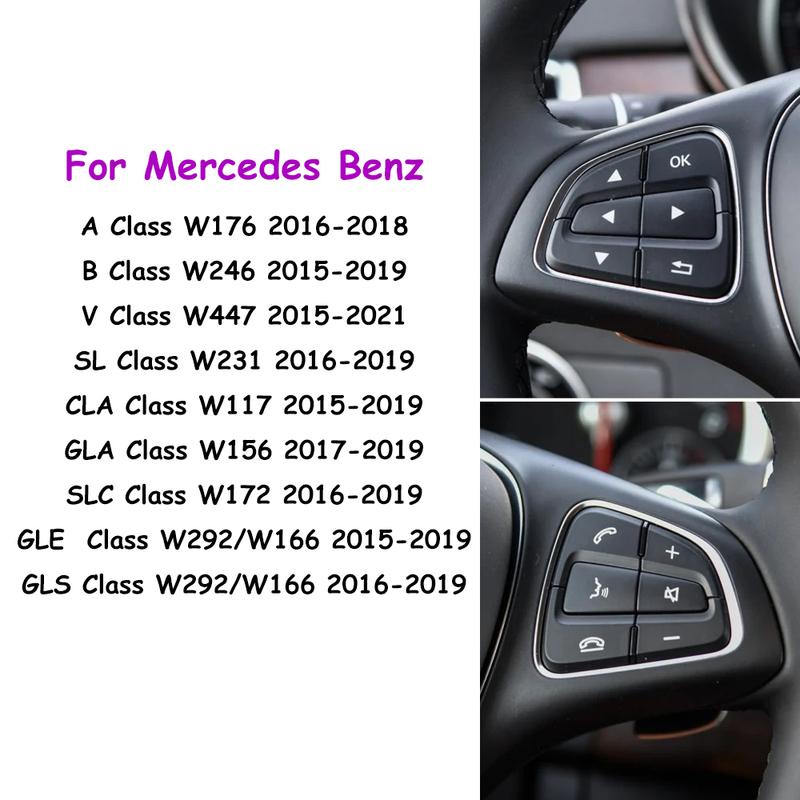 W176 W246 W156 W166 W292 W117 W218 W231 W447 Car Interior Multifunction Steering Wheel Control Switch Buttons For Mercedes Benz