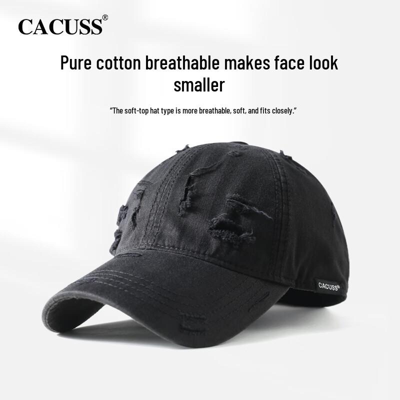 CACUSS Ripped Soft Top Baseball Cap Adjustable (56-59cm)
