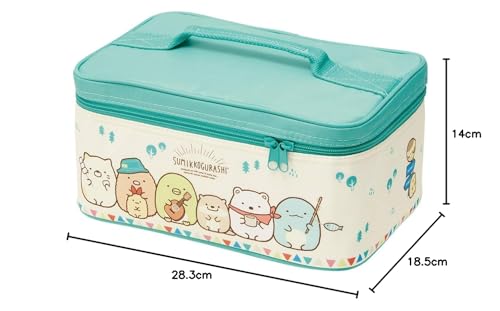 Skater Picnic Lunch Box with Cooler Bag and Ice Pack, Sumikko Gurashi Design, Large Size, Camping Lunch Box KCPC4