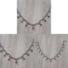 Geometric Purple Crystal Gothic Necklace For Halloween Cosplay Cosmetology