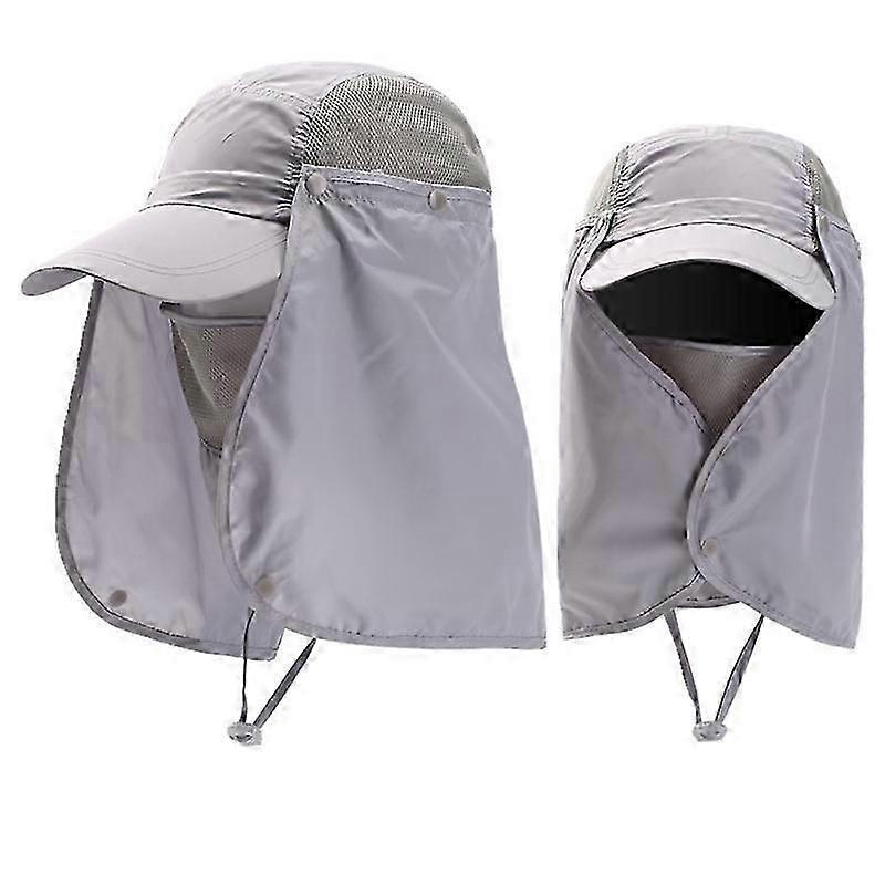 Hat Sun Fishing Cap Beach Wide Cover Face Anti-UV Sun Protection Foldable Cycling Quick Dry Waterproof Men Women for Hunting Camping Hiking Climbing