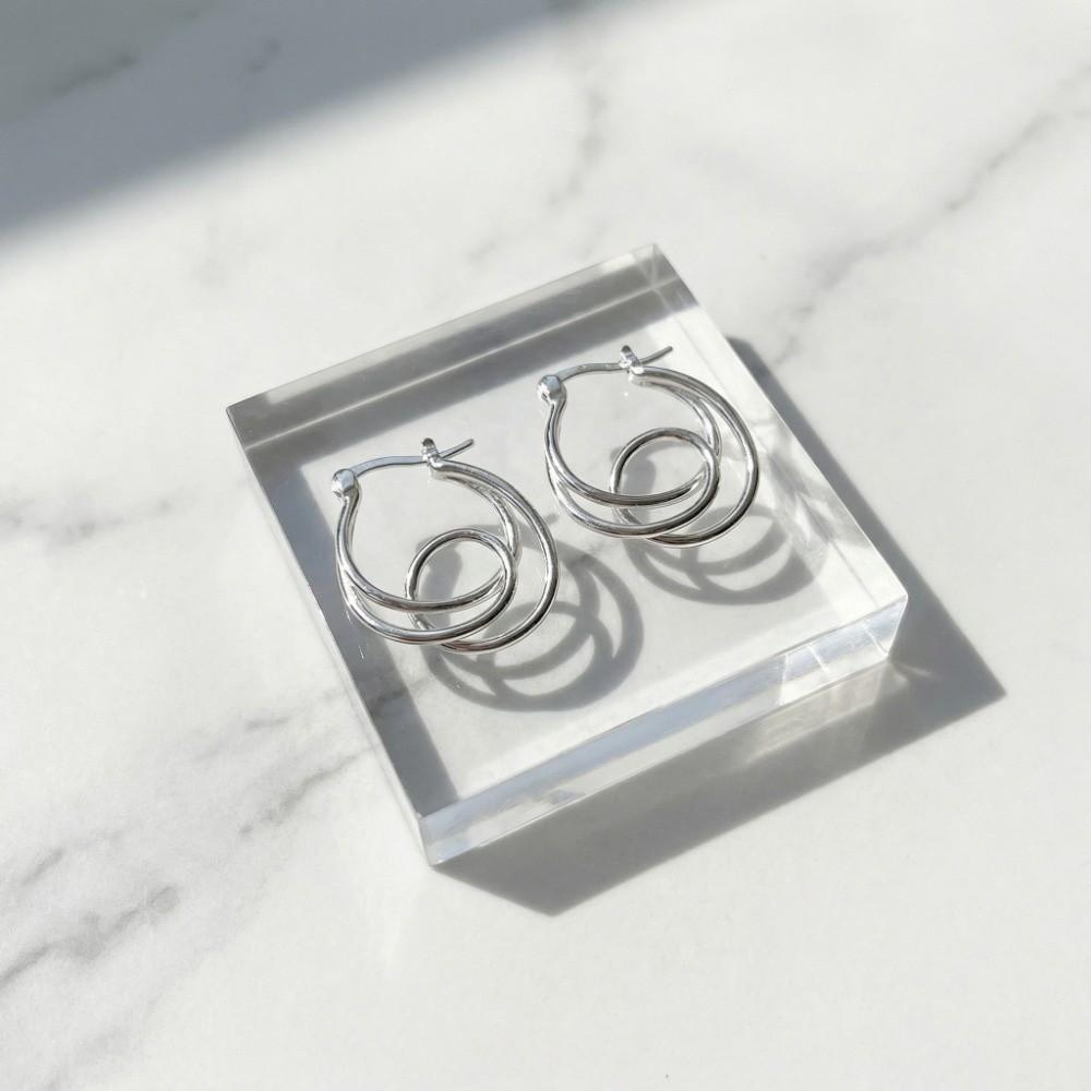 Simple Hoop Earrings Minimalist Personality Earrings Jewelry Accessories Irregular Earrings  Daily