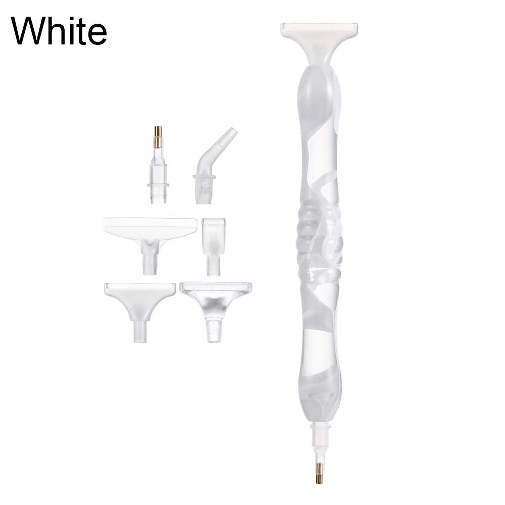 Resin Point Drill Pen 5D Diamond Painting Handmade Tool Kits for 5D Painting with Replacement Drill Picker Clay Tray Accessories