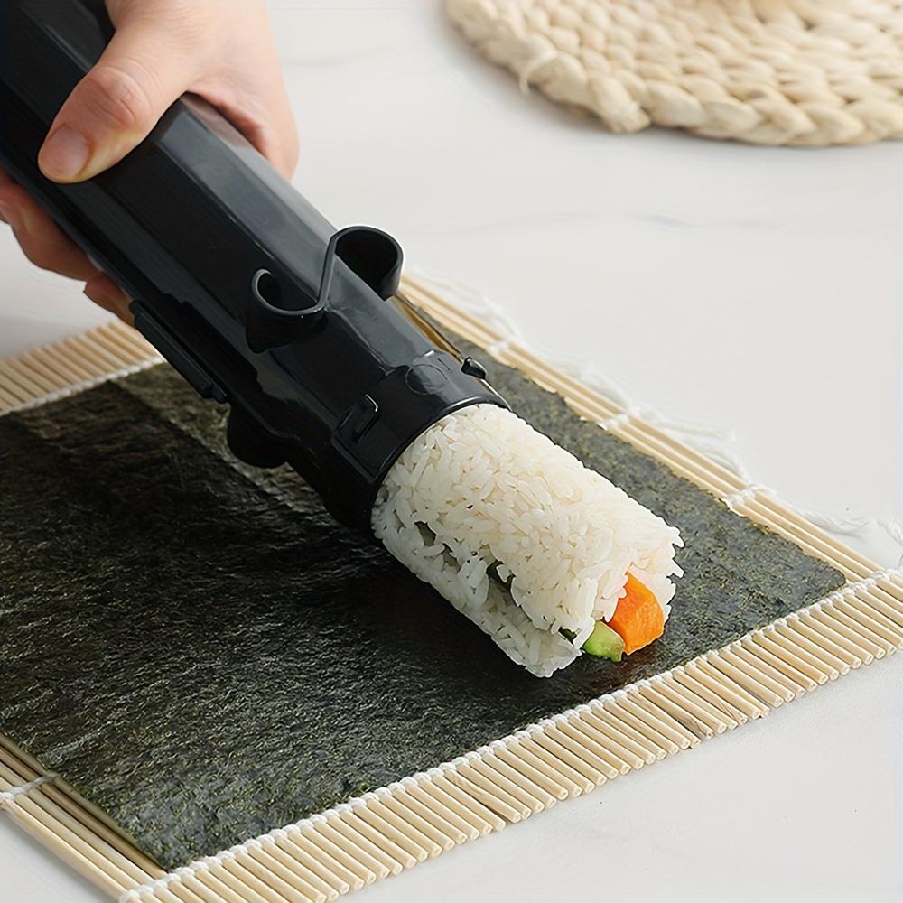 2pcs/set Plastic DIY Striped Sushi Mold Convenient Sushi Rice Ball Making Tool Set Suitable for Breakfast, Lunch and Dinner Making Convenient
