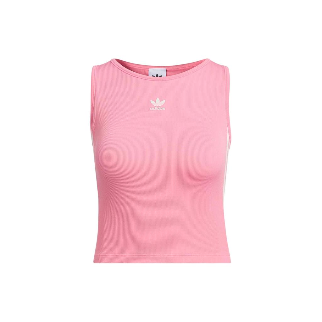 Adidas Originals 3-Stripes Padded Tank Top Women Tops Light-Pink JF3792