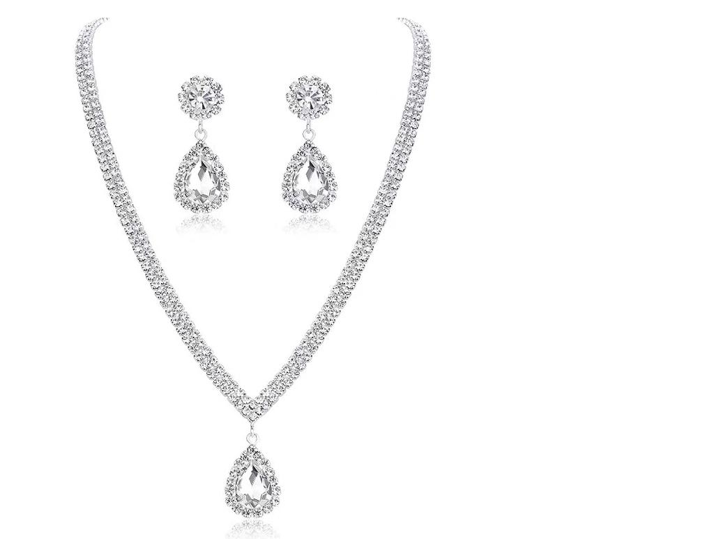Accessories Necklace Earrings Bracelet, Wedding Bridal Jewelry Set Combination