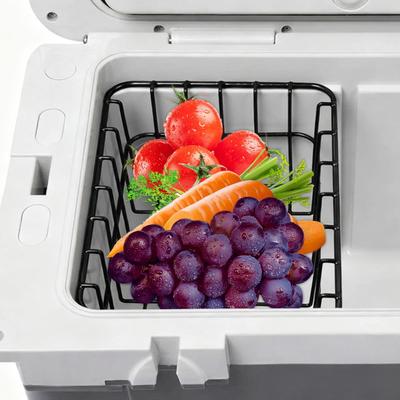 Freezer Metal Wire Basket Hanging Rack Organizer Bin for Refrigerator Shelves Freezer Container Wire Basket Kitchen Accessories