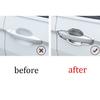 For VW Tiguan 18-21 Silver Steel Exterior Side Door Handle Upper Cover Trim
