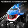 Amphibious RC Car, Remote Control Shark Toy with Water Spray, Gesture Sensing Off Road RC Truck, Water and Land RC