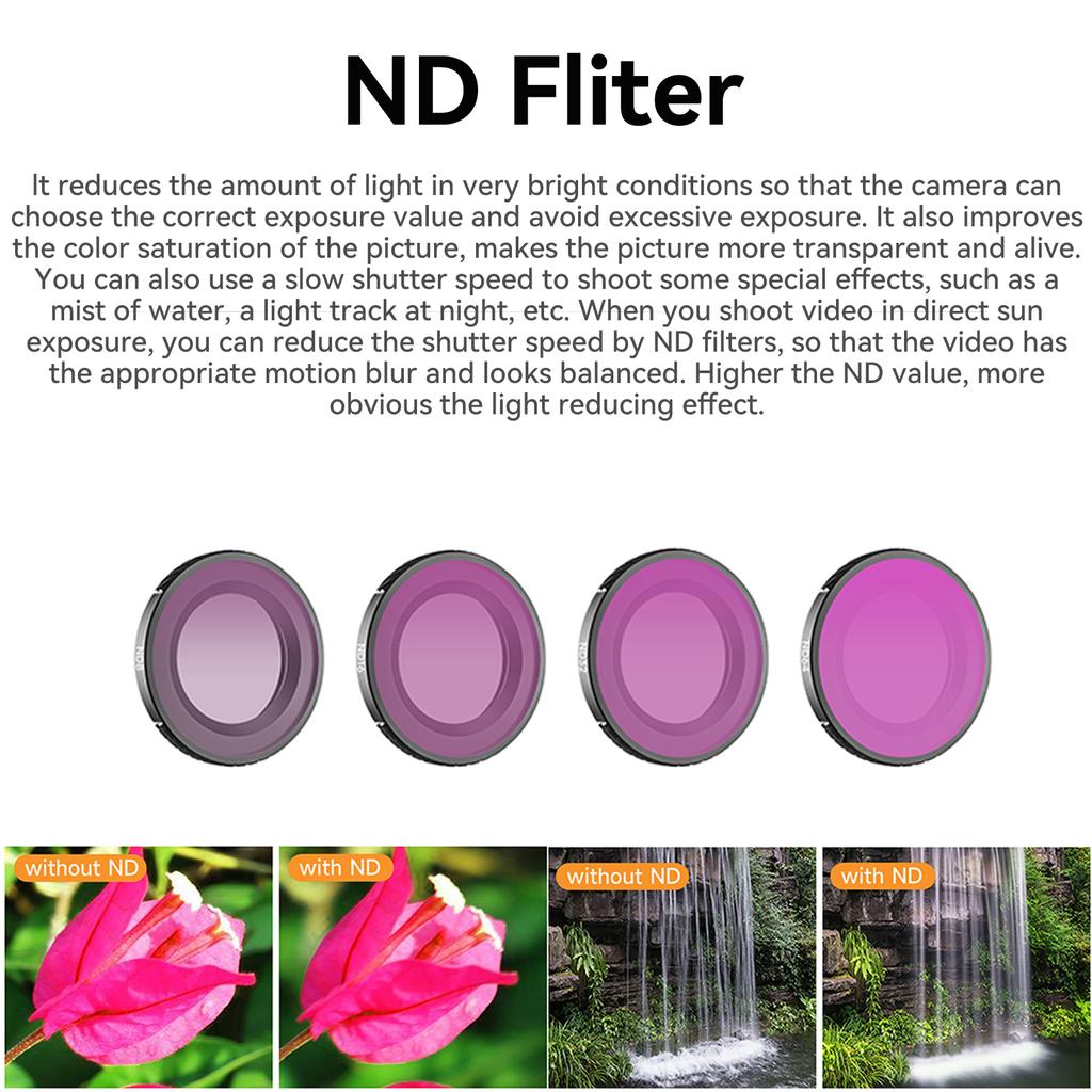 For DJI OSMO Nano Lens Filter Set Camera CPL/UV//Black Soft/ND8 ND16 ND11 ND61/ Protector Filters Accessories Kit For OSMO Nano