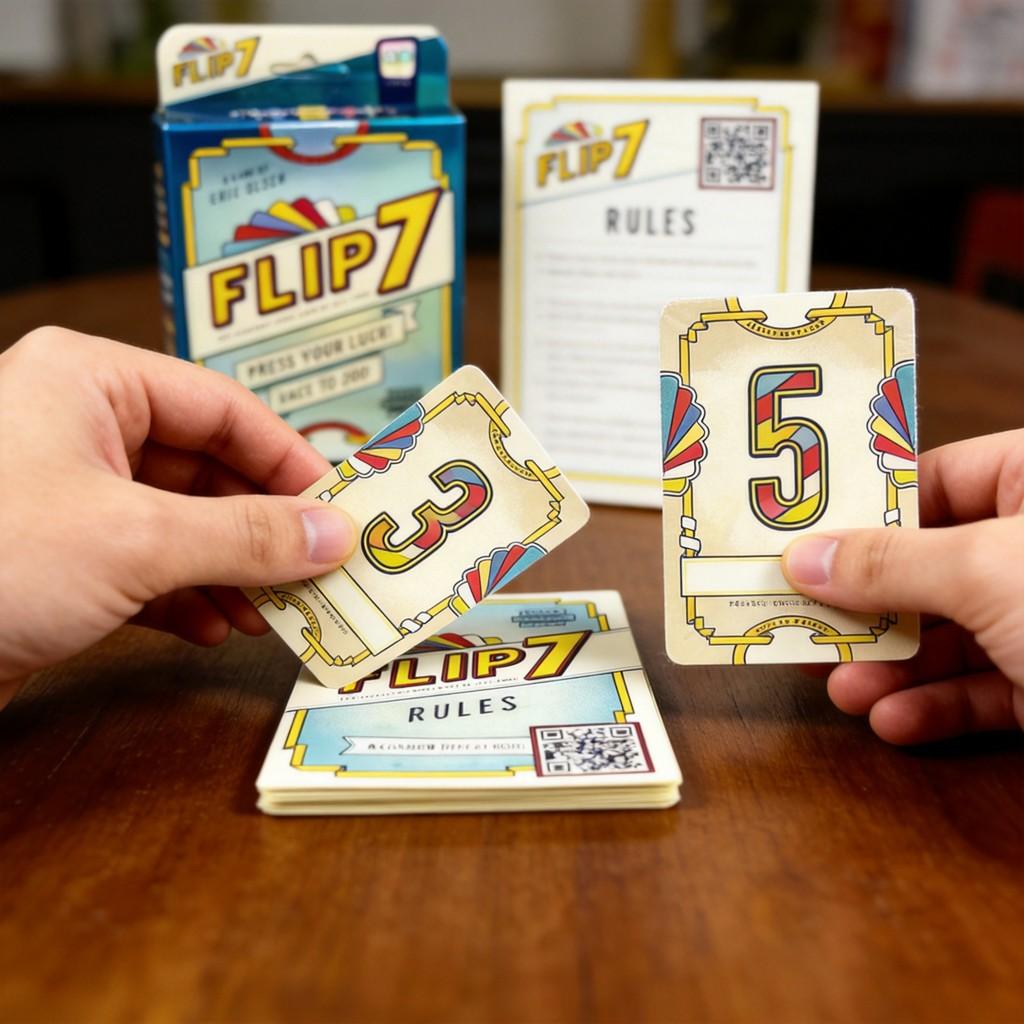 Flip 7 Card Game With Educational And Brain Development Features Family Fun Group Play