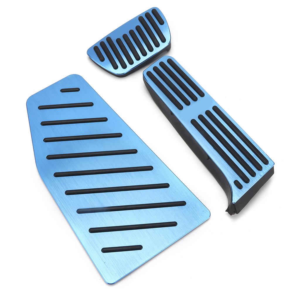 3pcs Car Accelerator Brake Footrest Pad Antislip Pedal Plate Set Aluminum Alloy Replacement for RAV4 XA50 2019‑2021