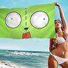 Invader Zim Hippie Microfiber Beach Towel Absorbent Quick Dry Soft Yoga Swimming Resort Mountain Climbing Towel