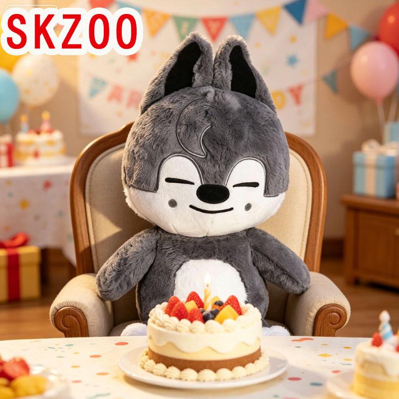 50cm Plush Toy Wolfchan Kawai Cartoon Stuffed Animal Plushie Doll Large Size Strayki ds Plush Sleeping Pillw Gift