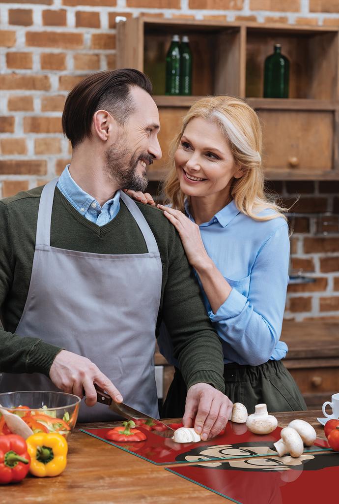 SZKLANA PŁYTA OCHRONNA NA KUCHENKĘ 90x52 MĘŻCZYZNA