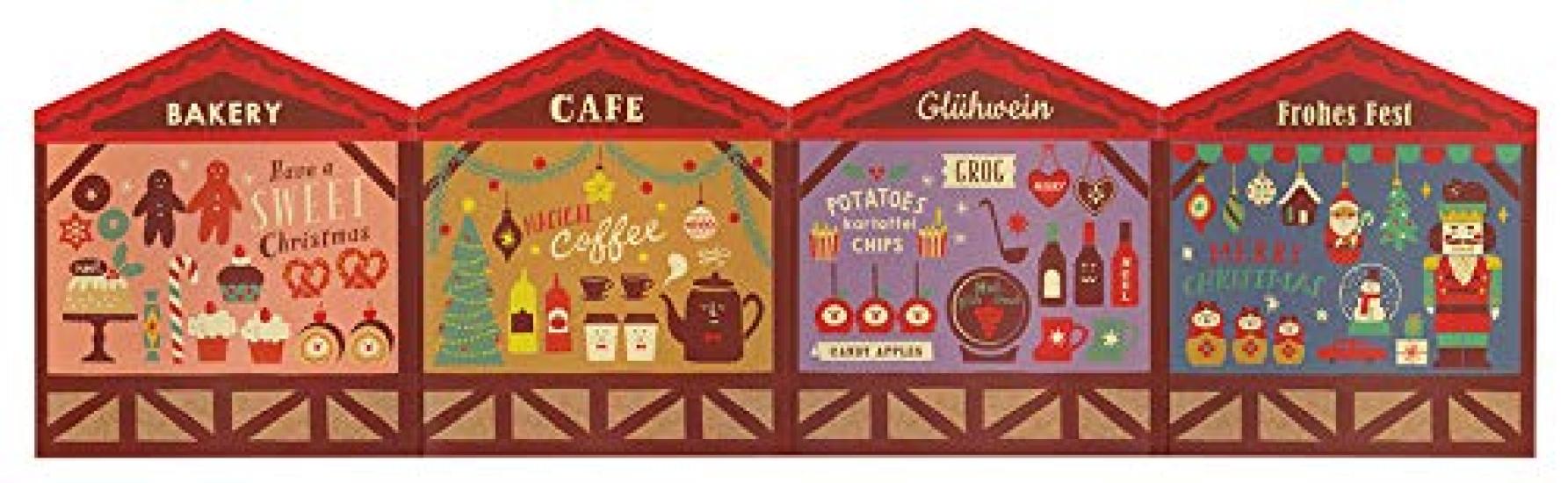 

Decore Concombre Christmas Market Background 50 x 14cm Card, (ZXS-43068)