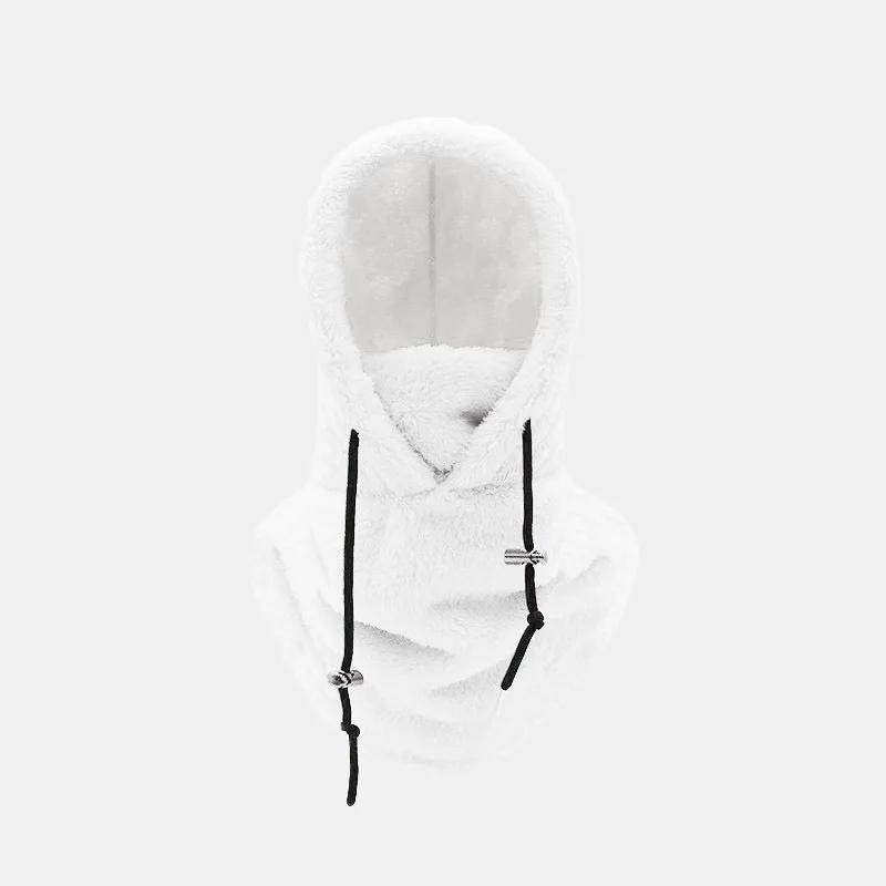 Winter Warm Fleece Cycling Cap Balaclava Windproof Ski Hat Outdoor Sports Cold Beanies Plush Bike Bicycle Riding Accessory
