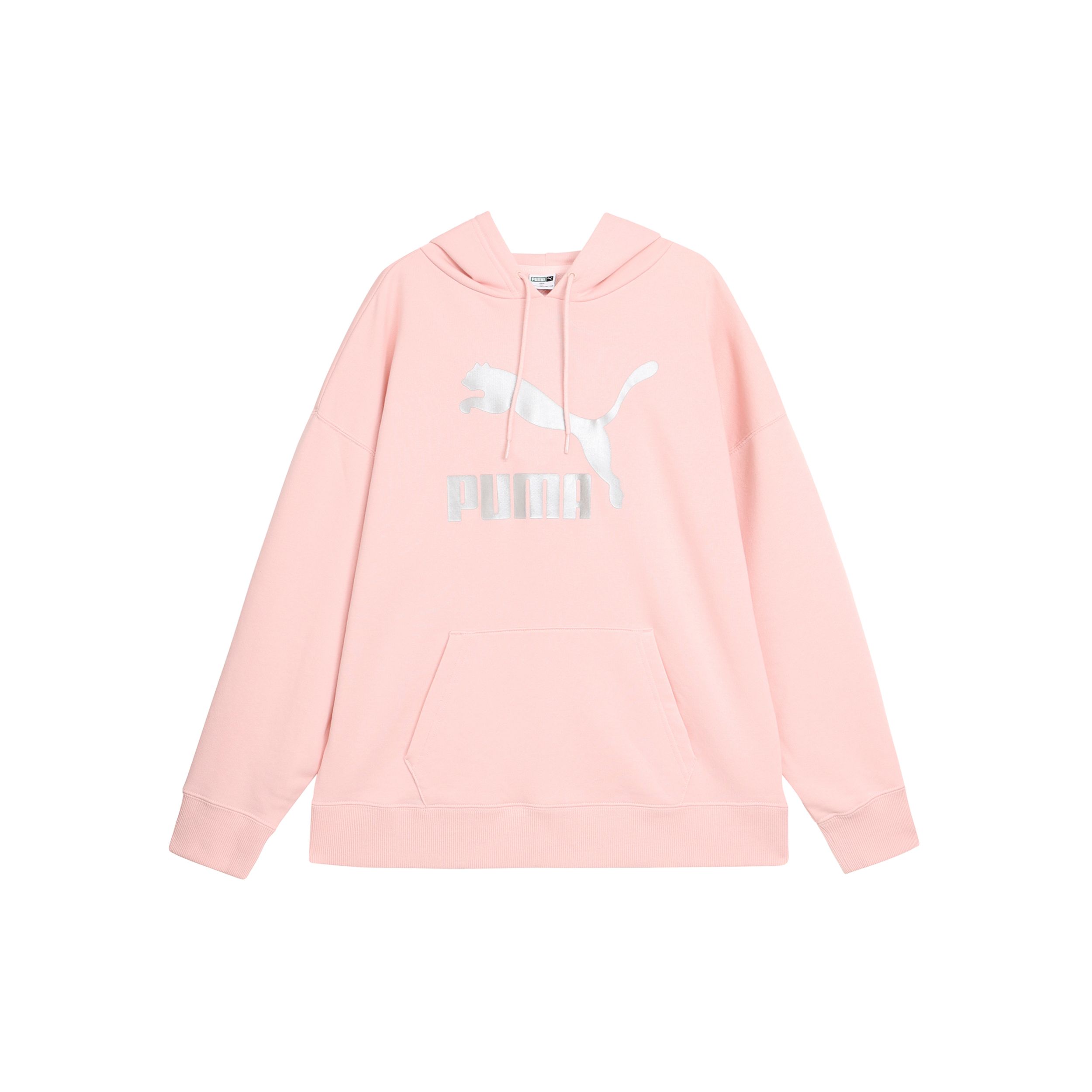 

Puma Large Logo Sport Casual Hoodie Женские топы Розовый 535337-16 L