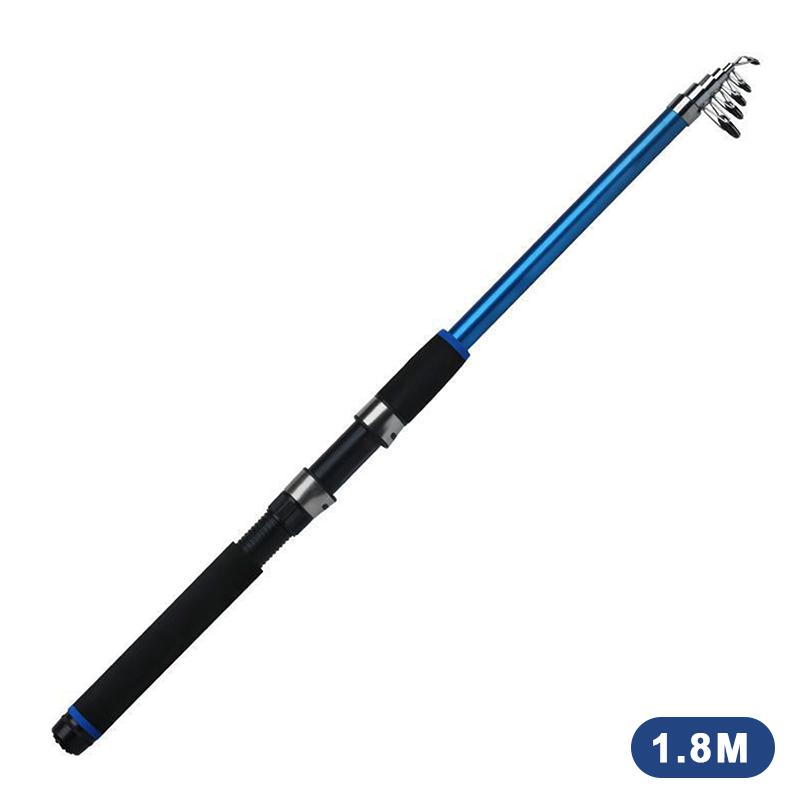 Spinning Fiberglass Fishing Rod 1.8-3.6M Telescopic Portable Long Casting Pole for River Reservoir Pond Fishing A1
