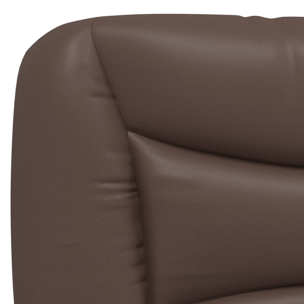Vidaxl Headboard Pillow, Brown, 100 Cm, Faux Leather