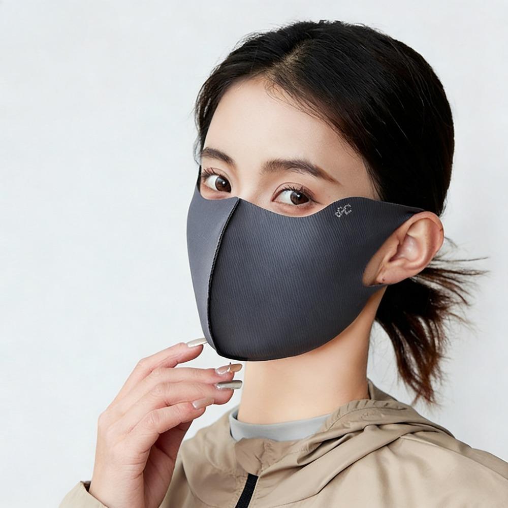 Washable Ice Silk Face Shield UV Sun Protection, Breathable Outdoor Sun Protection Mask