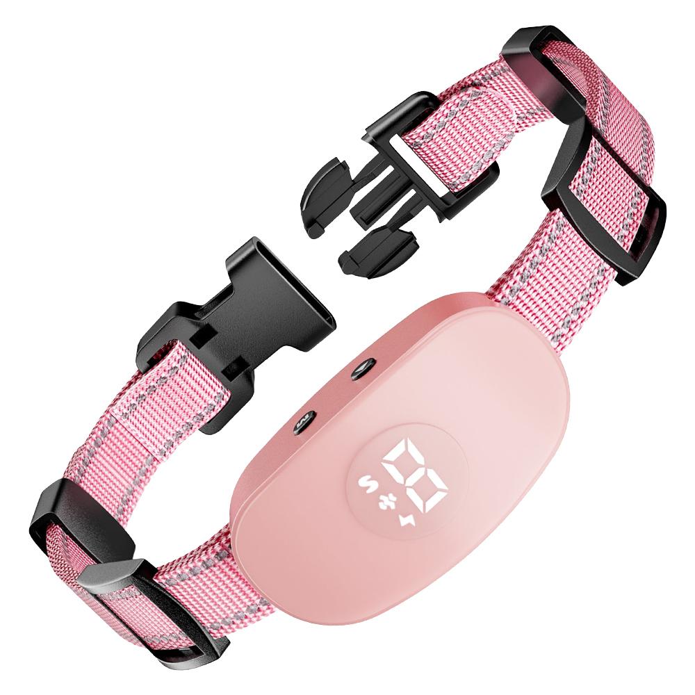 2025 New Anti Barking Collar Smart Dog Bark Collar Vibration Bark Stop Smart Training Collar Adjustable Sensitivity Rechargeable