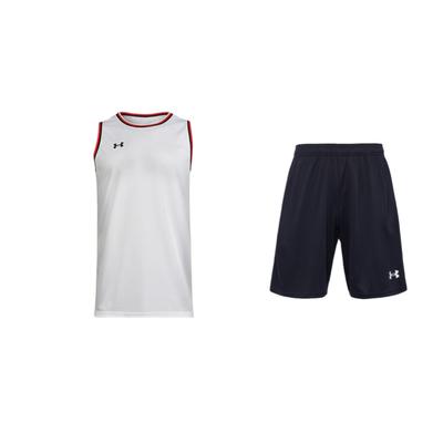 Logo Print Loose Knit Breathable Tank Top Training Shorts Casual Sports Set Men Sets 21500201-001+21500101-100