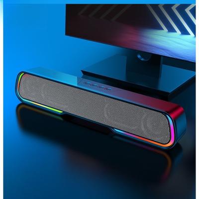 Luminous RGB Light Bluetooth Speaker Portable Long Strip Desktop Small Sound Blaster Audio Outdoor Portable