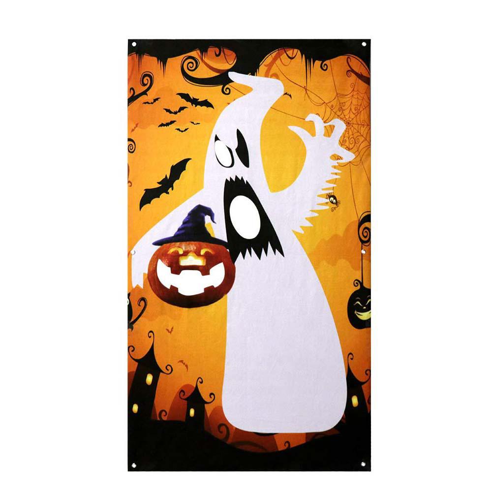 Carnival Clown Halloween Toss Game Banner