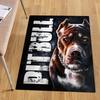 Artistic Pitbull Dog Print Door Mat, Heavy Duty Non-Slip Welcome Rug, Washable Indoor Outdoor Decor Carpet for Kitchen Bedroom