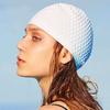 Men's and Women's Thickened and Enlarged Water Drop Silicone Swimming Caps, Silicone Women's Long Hair Waterproof Swimming Caps