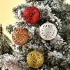 6Pcs Sparkling Christmas Baubles Decorations for Christmas Tree Hanging Ball Ornament for Holiday Party Centerpieces