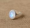 Rainbow Moonstone Signet Ring, 925 Solid Sterling Silver, Pure Copper Ring, Oval Gemstone Ring, Everyday Wear Ring