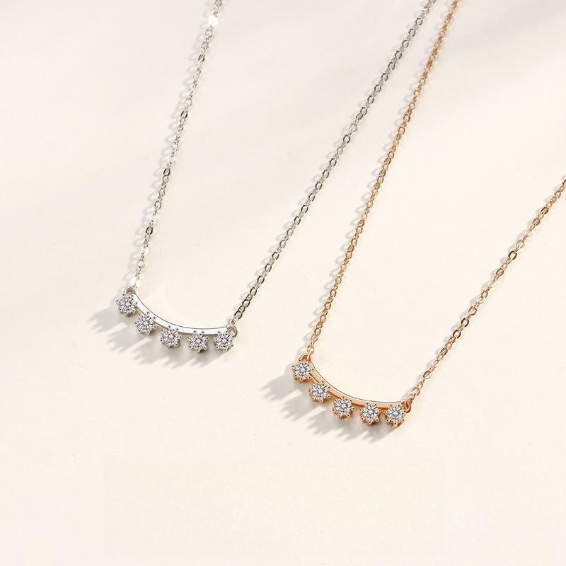 Smile Meteor Necklace Women'S Fashion Versatile Niche Exquisite Temperament Premium Diamond Pendant Gift Women Quality