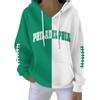 Ladies' Loose And Comfortable Casual Rugby Fun Printed Sports Hooded Sweatshirt