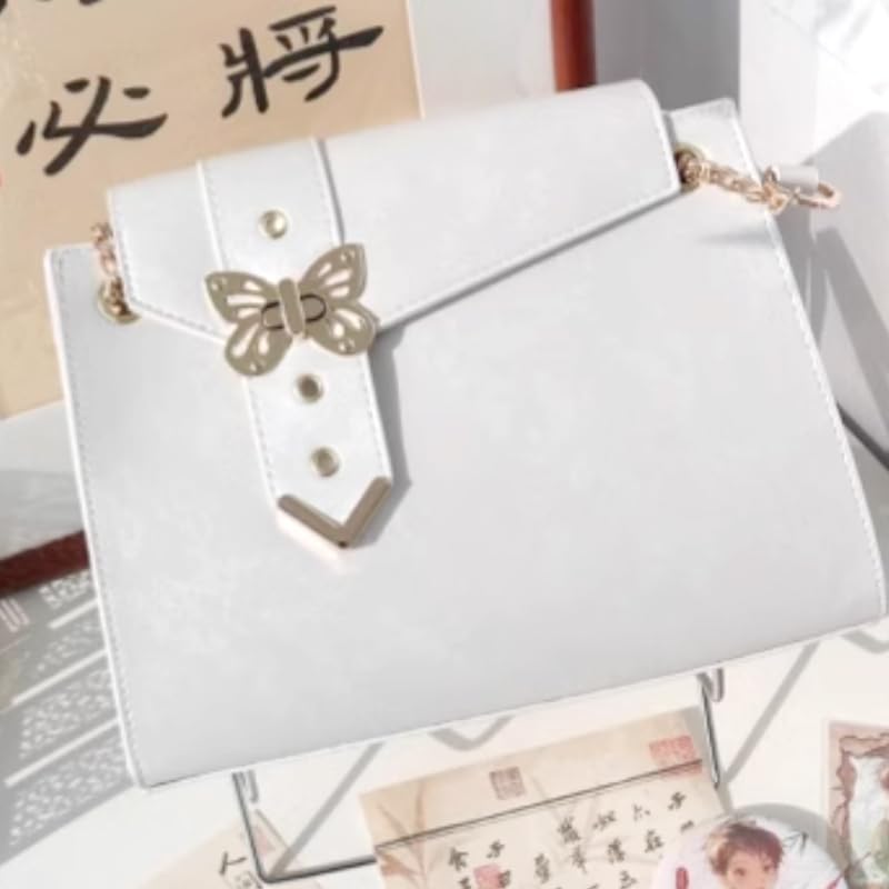 Ita Bag with Butterfly White [Ugou Xiaopu] Decoration, [Used]