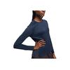 On Performance Lg-T DryTec™ Crew Neck Comfortable Lg Sleeve Women Tops Blue 1WE10320133