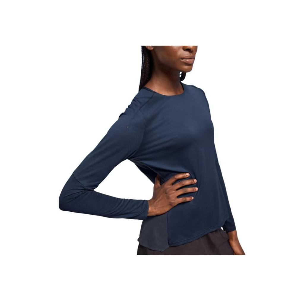 On Performance Lg-T DryTec™ Crew Neck Comfortable Lg Sleeve Women Tops Blue 1WE10320133
