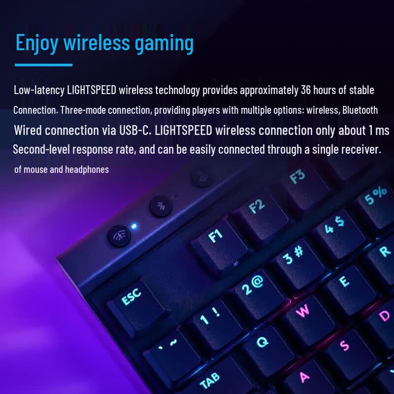 Logitech G515 TKL Tri-Mode Wireless Mechanical Gaming Keyboard