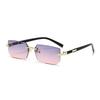 Frameless Fashion Square Sunglasses - Unisex European & American Trend