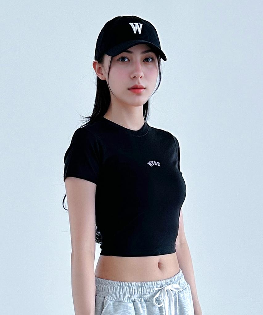 WYSE Cooling New Logo Crop Short Sleeve Tee (Black)