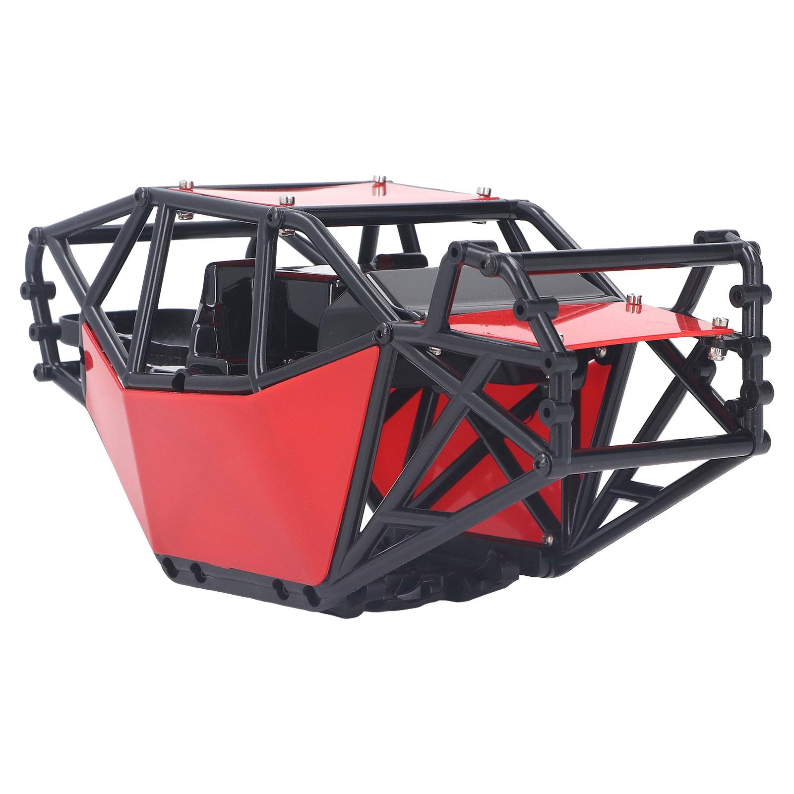 

Прочная конструкция с дистанционным управлением, гусеничный корпус, пластиковый каркас безопасности для радиоуправляемой модели автомобиля, аксессуары для Axial SCX10 красный