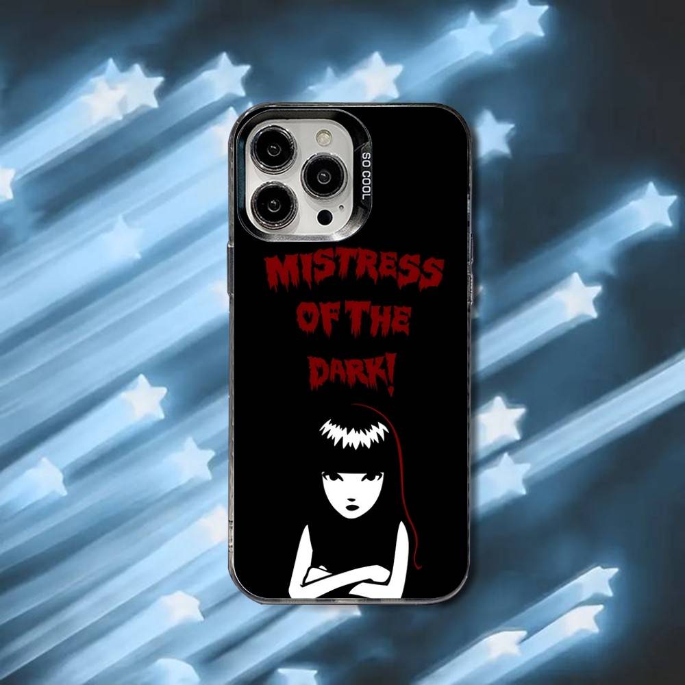 E-Emily The Strange Phone Case For iPhone 16,15,14,13,12,11,8,7,Pro,Max,Plus,Mini,XS,SE Black Matte Hard